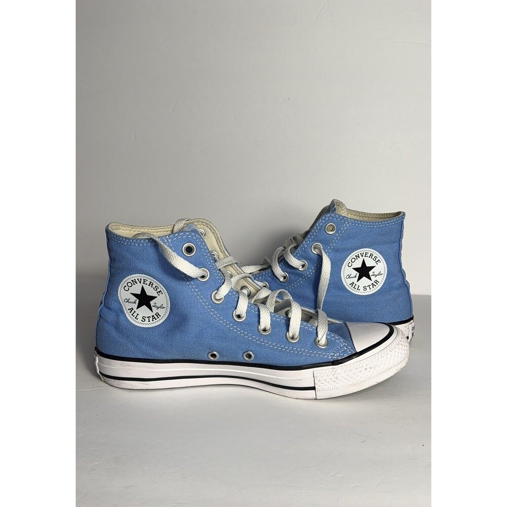 Converse All Star Chuck Taylor Canvas High Top Blue Sneakers Unisex M 6 W 8